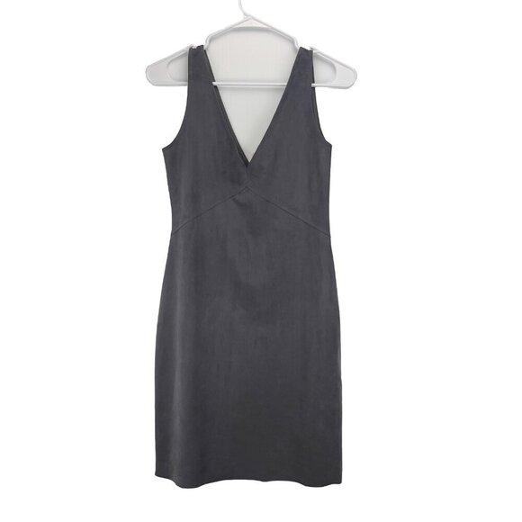 Aritzia Wilfred Free NWOT Jones Faux Vegan Suede V-Neck Sleeveless Dress Size 4 - Picture 5 of 10